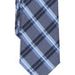 Gravata xadrez Caplan masculina Perry Ellis azul tamanho regular