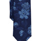 Gravata floral Ghajar masculina Bar III azul marinho tamanho único