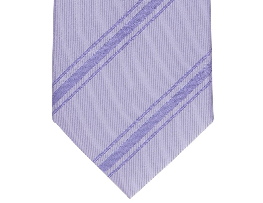 Gravata Slim Alfani Masculina Trinity Stripe Roxa Tamanho Regular