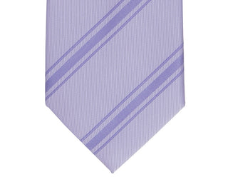 Gravata Slim Alfani Masculina Trinity Stripe Roxa Tamanho Regular