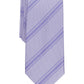 Gravata Slim Alfani Masculina Trinity Stripe Roxa Tamanho Regular