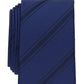 Gravata Slim Alfani Masculina Trinity Stripe Azul Tamanho Regular