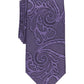 Gravata Alfani Slim Paisley Masculina Roxa Tamanho Regular