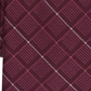Gravata Alfani Slim Grid Masculina Vermelha Tamanho Regular