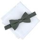 Conjunto de gravata borboleta geométrica pré-amarrada e lenço de bolso liso Alfani masculino, tamanho regular, verde