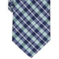 Gravata xadrez clássica Everberg masculina Club Room, verde, tamanho regular