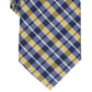 Gravata xadrez clássica Everberg masculina Club Room, amarela, tamanho regular