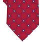 Gravata Medalhão Floral Clássica Masculina Club Room Vermelha Tamanho Regular