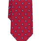 Gravata Medalhão Floral Clássica Masculina Club Room Vermelha Tamanho Regular