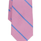 Gravata Geo Listrada Clássica Pampel Masculina Perry Ellis Rosa Tamanho Regular