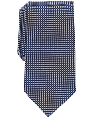 Gravata Carlton Dot Masculina Club Room Azul Tamanho Regular
