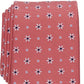 Gravata clássica floral elegante masculina Club Room vermelha tamanho regular