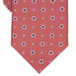 Gravata clássica floral elegante masculina Club Room vermelha tamanho regular