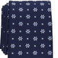 Gravata clássica floral elegante masculina Club Room, azul, tamanho regular