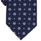 Gravata clássica floral elegante masculina Club Room, azul, tamanho regular