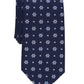 Gravata clássica floral elegante masculina Club Room, azul, tamanho regular