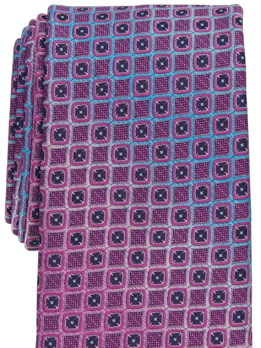Gravata Perry Ellis Millard Classic Ombre Neat Masculina Rosa Tamanho Regular