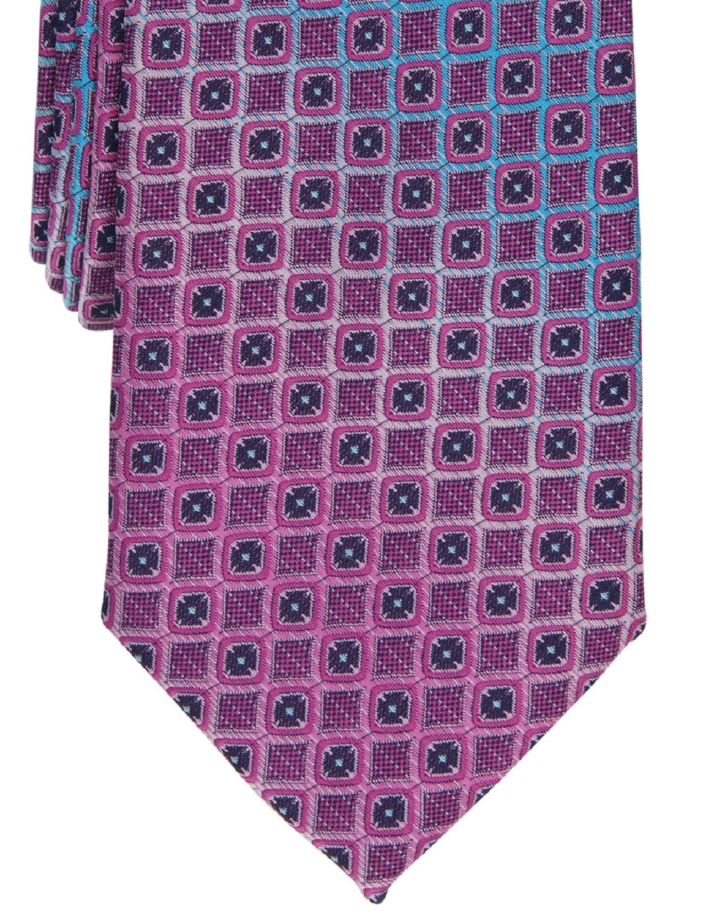 Gravata Perry Ellis Millard Classic Ombre Neat Masculina Rosa Tamanho Regular