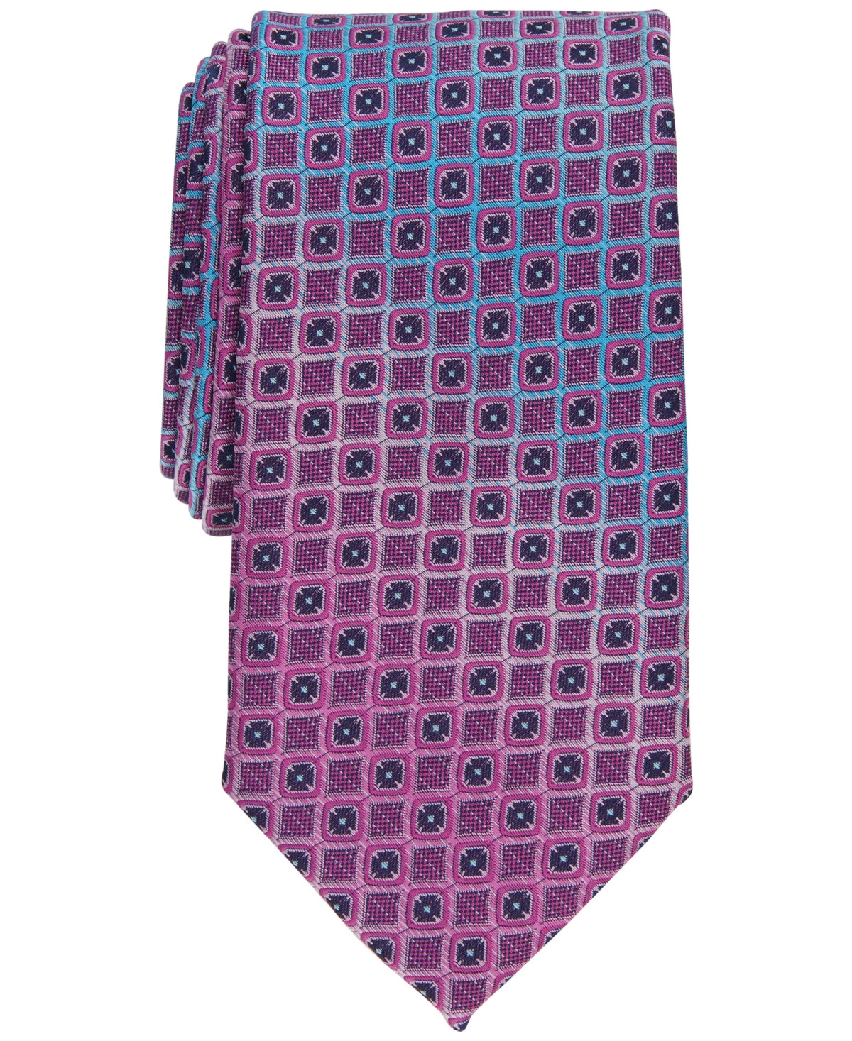 Gravata Perry Ellis Millard Classic Ombre Neat Masculina Rosa Tamanho Regular