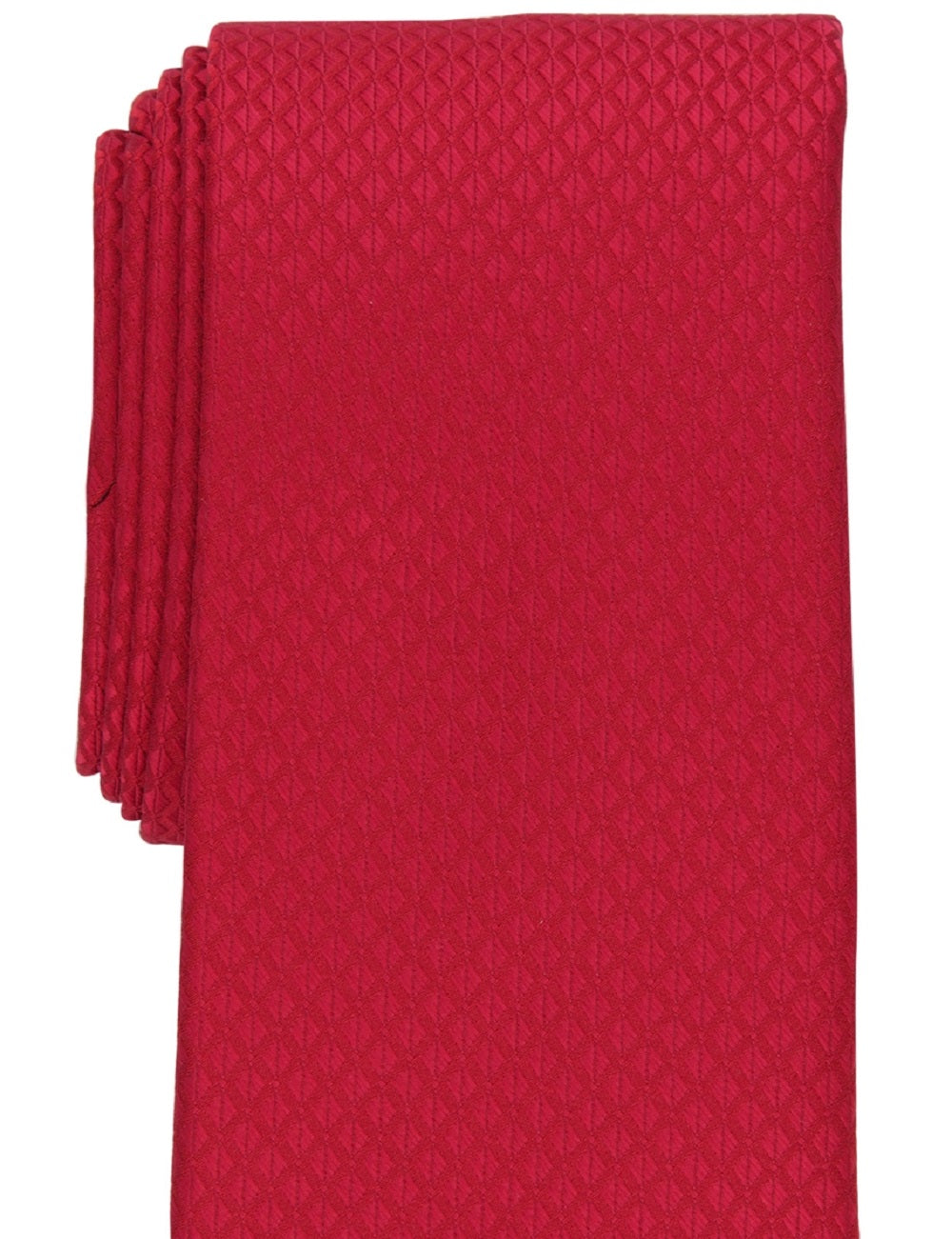 Gravata Perry Ellis Masculina Boland Classic Geo Print Vermelha Tamanho Regular