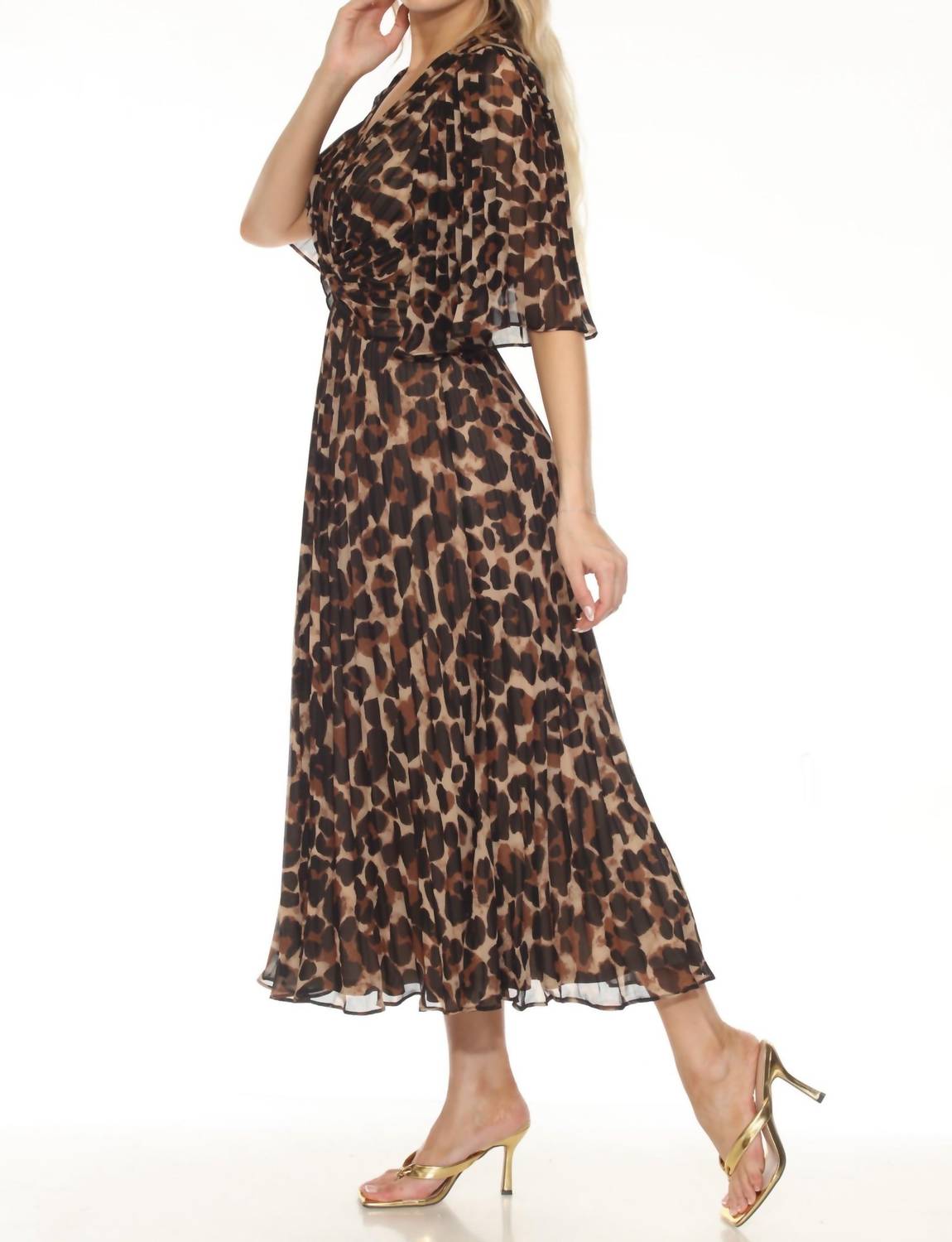 Joseph Ribkoff - Animal Print Chiffon Dress