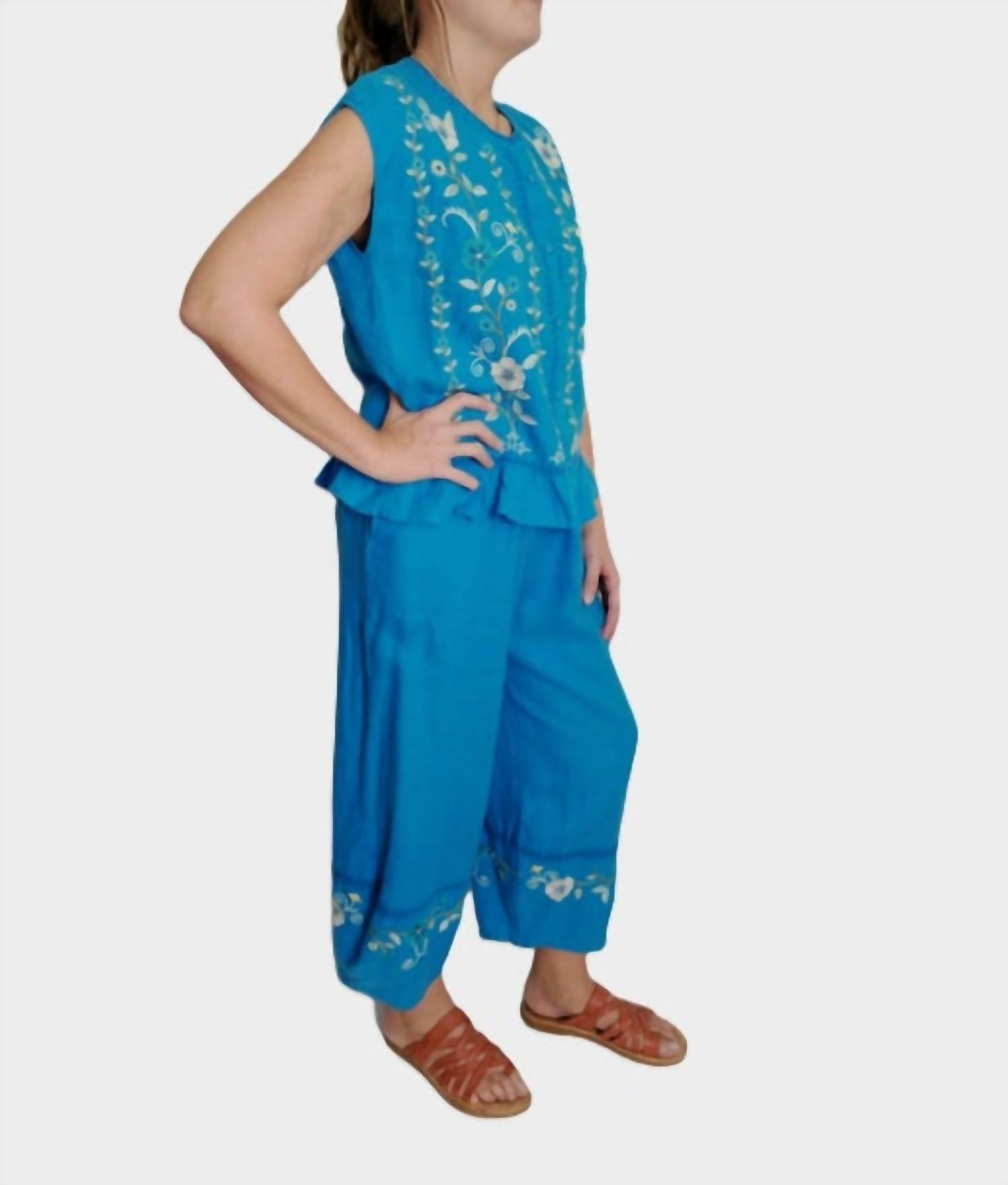 Johnny Was - JAANVI LINEN BARREL PANT