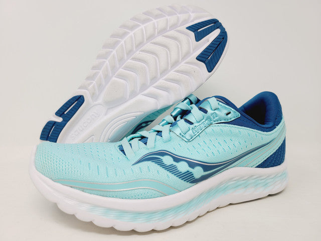 Tênis de corrida Saucony Kinvara 11 feminino, azul-água, tamanho 6,5 B(M)