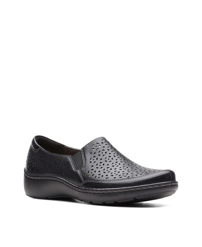 Coleção Feminina Clarks Cora Sky Flats Preto Tamanho 7,5 W