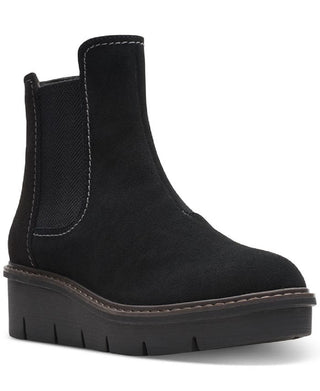 Clarks Women's Airabell Move Pull-on Chelsea Booties Black Size 11W