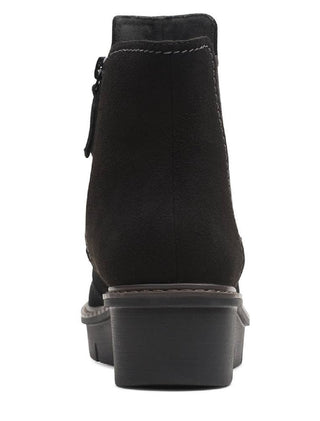 Clarks Women's Airabell Move Pull-on Chelsea Booties Black Size 11W