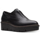 Sapatilhas femininas Clarks Airabell Sky Slip On, pretas, tamanho 7,5 M