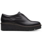Sapatilhas femininas Clarks Airabell Sky Slip On, pretas, tamanho 7,5 M