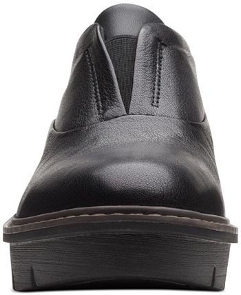 Sapatilhas femininas Clarks Airabell Sky Slip On, pretas, tamanho 7,5 M