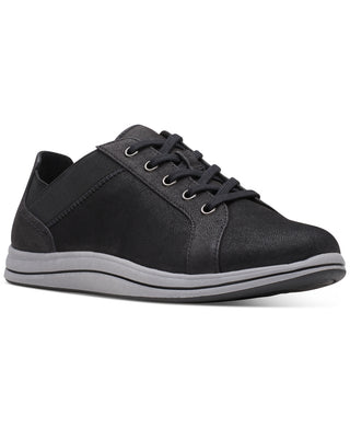 Clarks Women's Cloudsteppers Breeze Sky Lace Up Sneakers Black Size 8.5 M