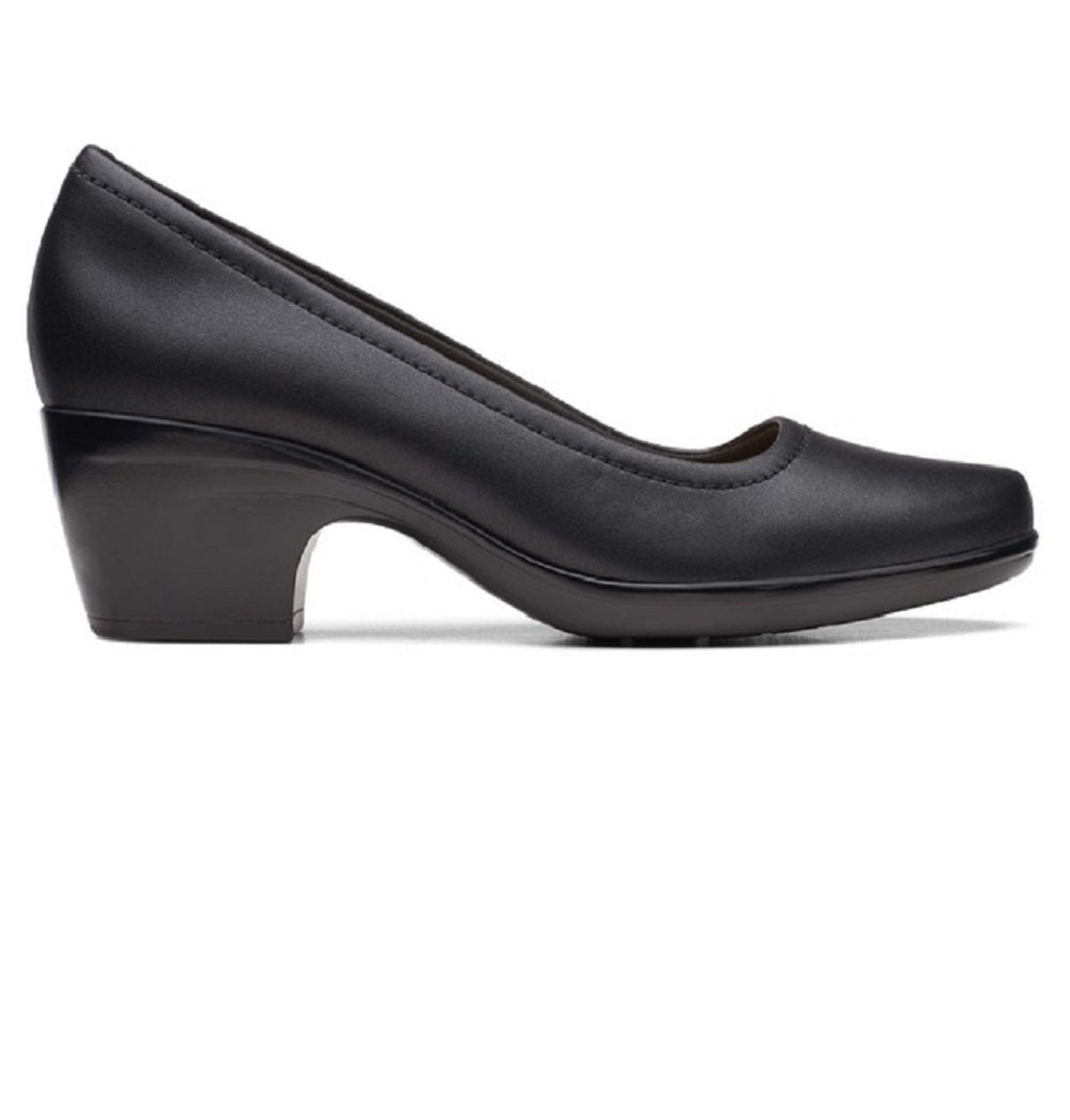 Clarks Emily Belle Slip-On Amortecido Feminino Preto Tamanho 7,5 M
