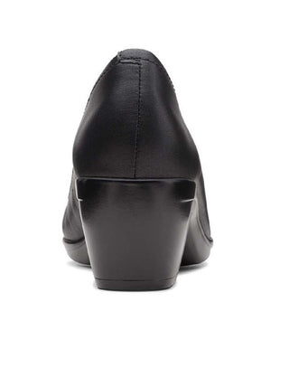 Clarks Women's Emily Belle Slip-On Cushioned Pumps Black Size 7.5 M