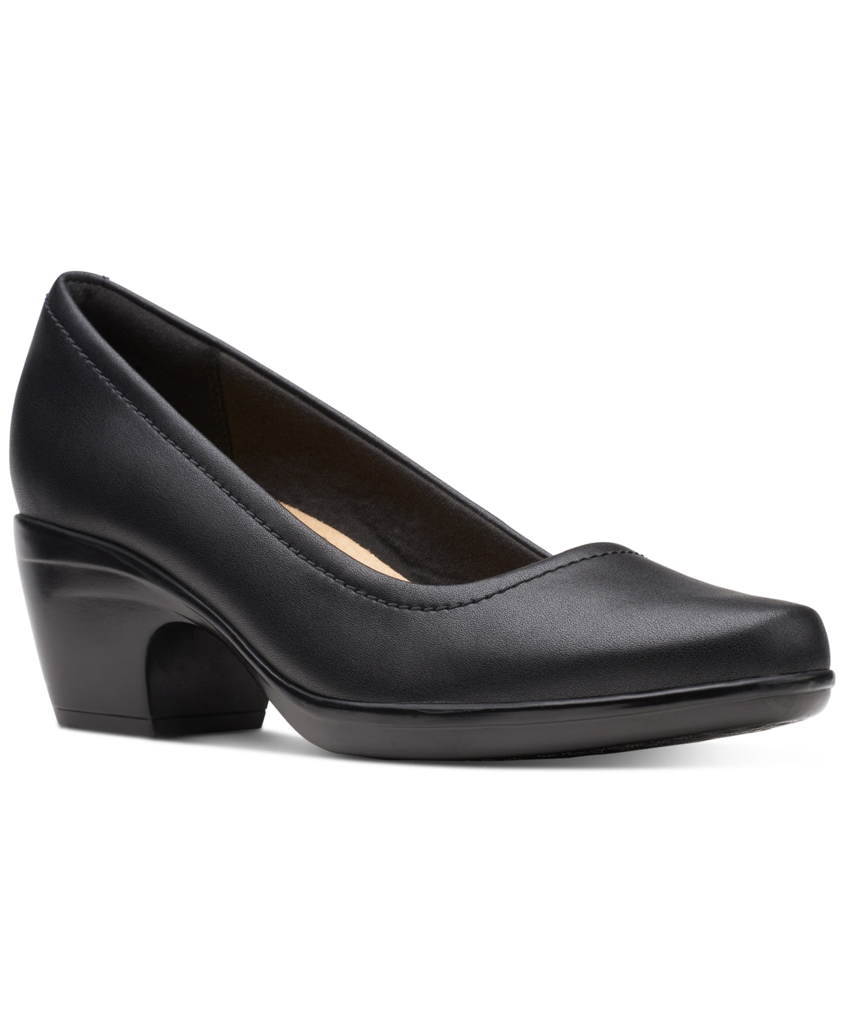 Clarks Emily Belle Slip-On Amortecido Feminino Preto Tamanho 7,5 M