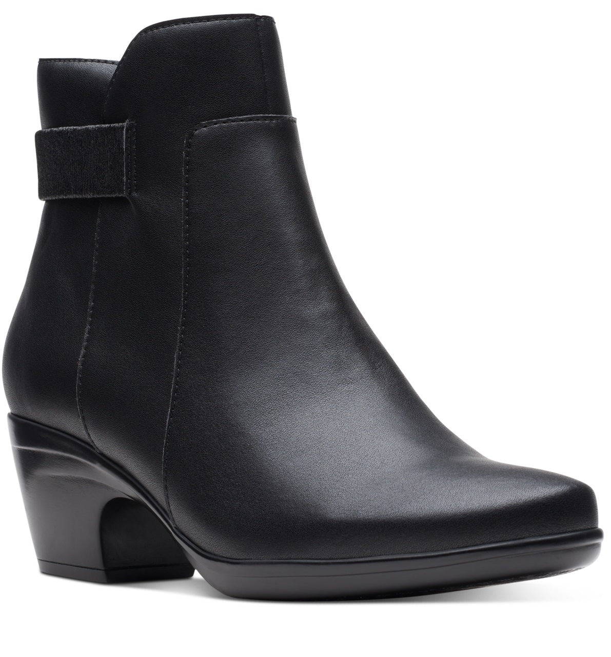 Botas femininas Clarks Emily Holly pretas tamanho 7,5 M