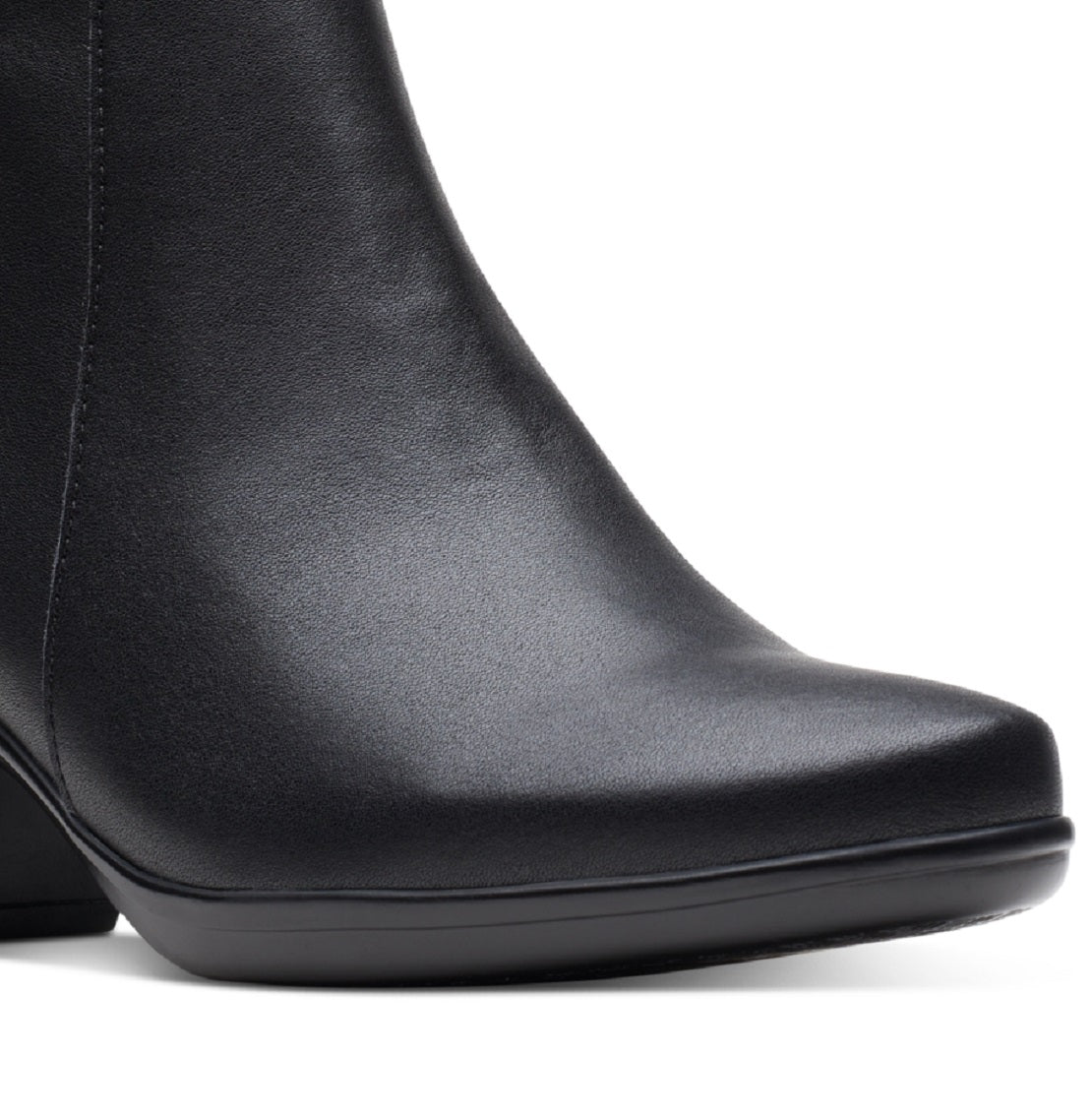 Botas femininas Clarks Emily Holly pretas tamanho 7,5 M