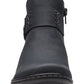 Botas Clarks Cora Rae com tiras de botão, tamanho 11 M, pretas