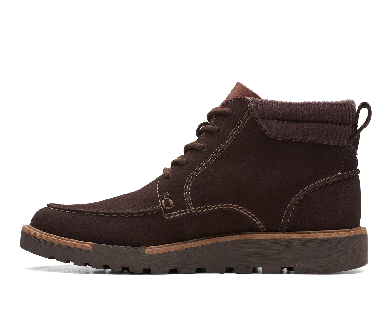Botas Clarks Masculinas Barnes Mid Comfort Marrom Tamanho 11.0 M