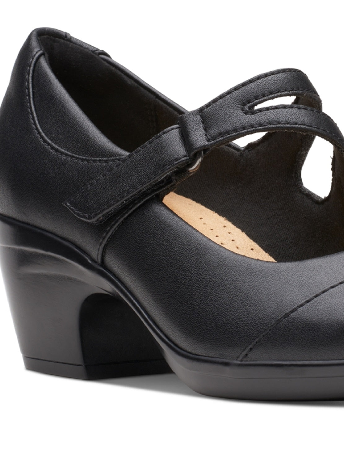 Clarks Emily Clover Mary Jane Scarpin Feminino Preto Tamanho 7,5 M