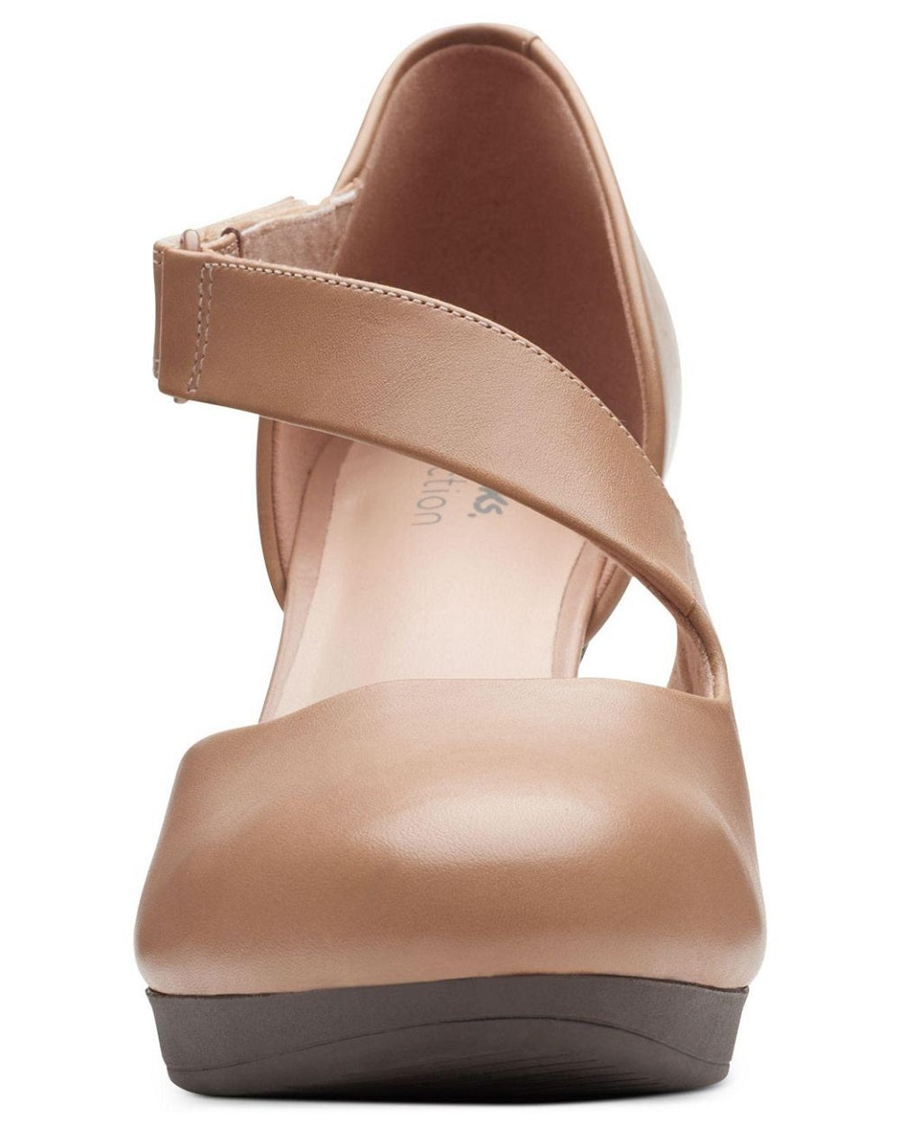 Clarks Ambyr Glow Assimétrico Comfort Scarpin Feminino Marrom Tamanho 8 M