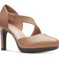 Clarks Ambyr Glow Assimétrico Comfort Scarpin Feminino Marrom Tamanho 10 M