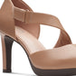 Clarks Ambyr Glow Assimétrico Comfort Scarpin Feminino Marrom Tamanho 10 M