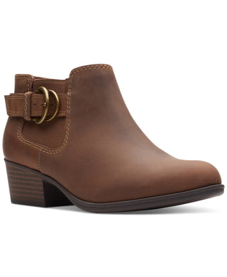 Clarks Women's Adreena Field Booties Brown Size 7 M