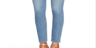 Calça Jeans Ralph Lauren Classic Slim Stretch Crop Feminina Azul Tamanho 22W