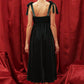 Blu Pepper - Velvet Tie Strap Pleated Midi Dress