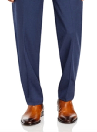 Calça social masculina regular fit da Bloomingdale's, azul, tamanho 44