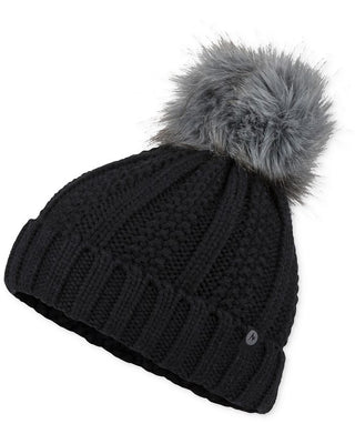 Chapéu Marmot Bronx Pom Pom Feminino Preto Tamanho Regular